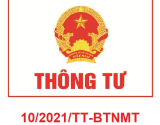 Thông tư 10/2021/TT-BTNMT